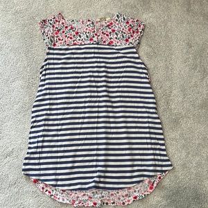 Matilda Jane XS striped/flowery tee